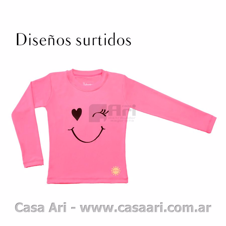 remera bb UV+50 cuello redondo