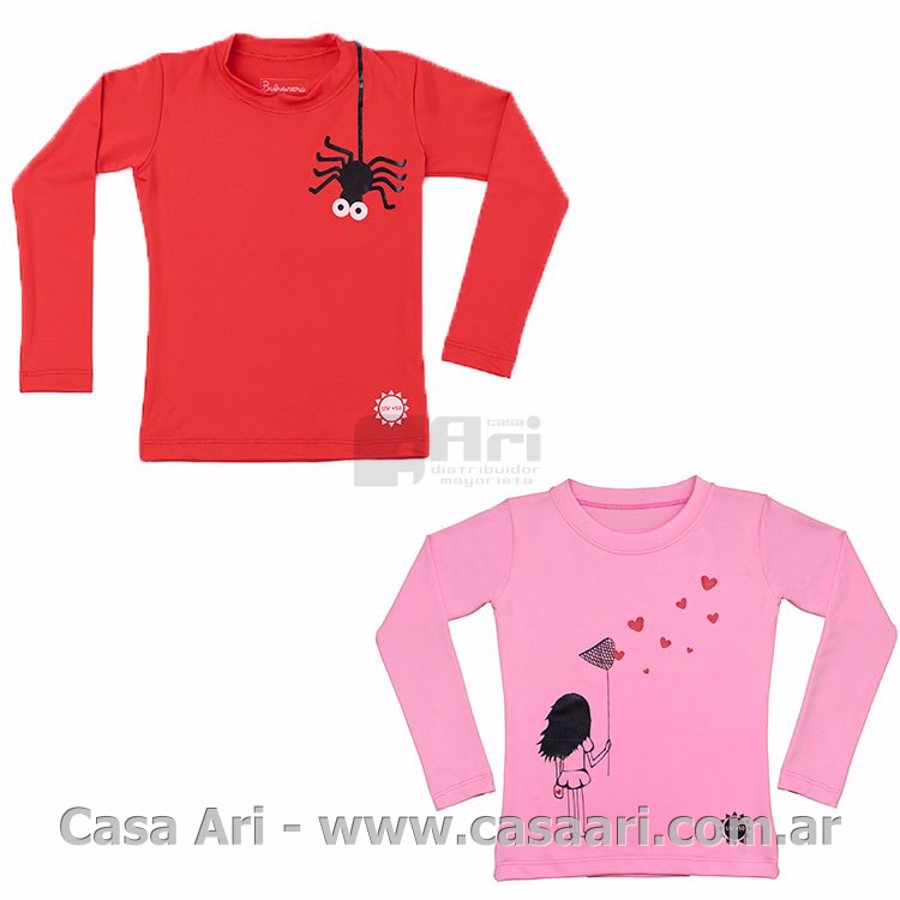 remera niños proteccion UV+50