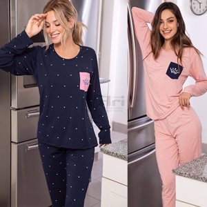 pijama m/larga modal estampado