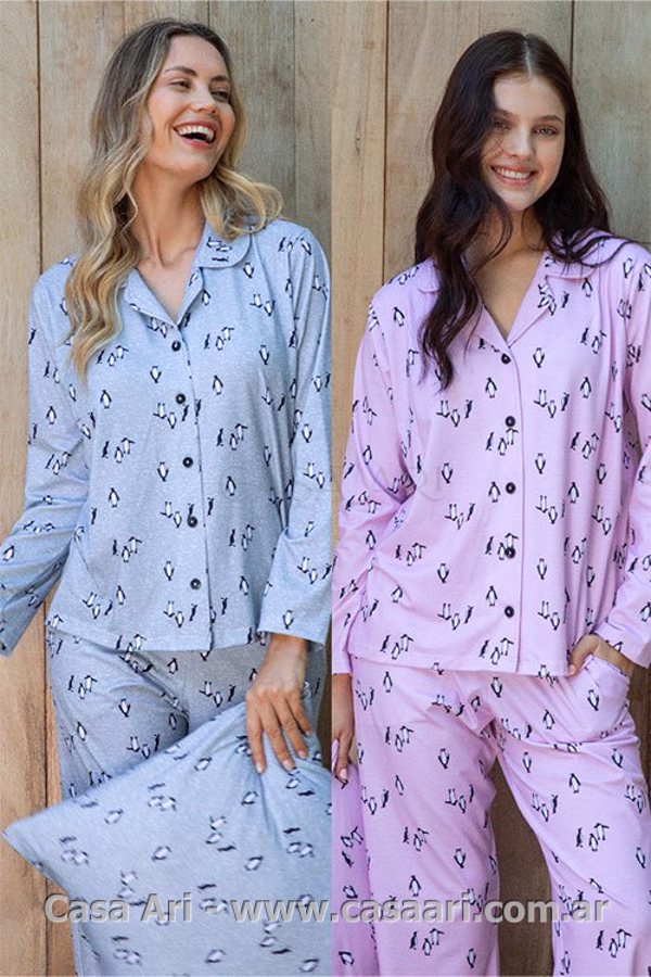 pijama m/l abotonado sublimado