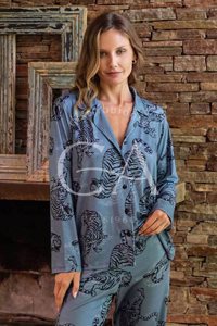 PIJAMA M/L MODAL ABOTONADO SAFARI