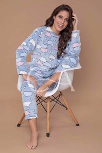 CONJUNTO JUVENIL FLEECE EST.NUBES