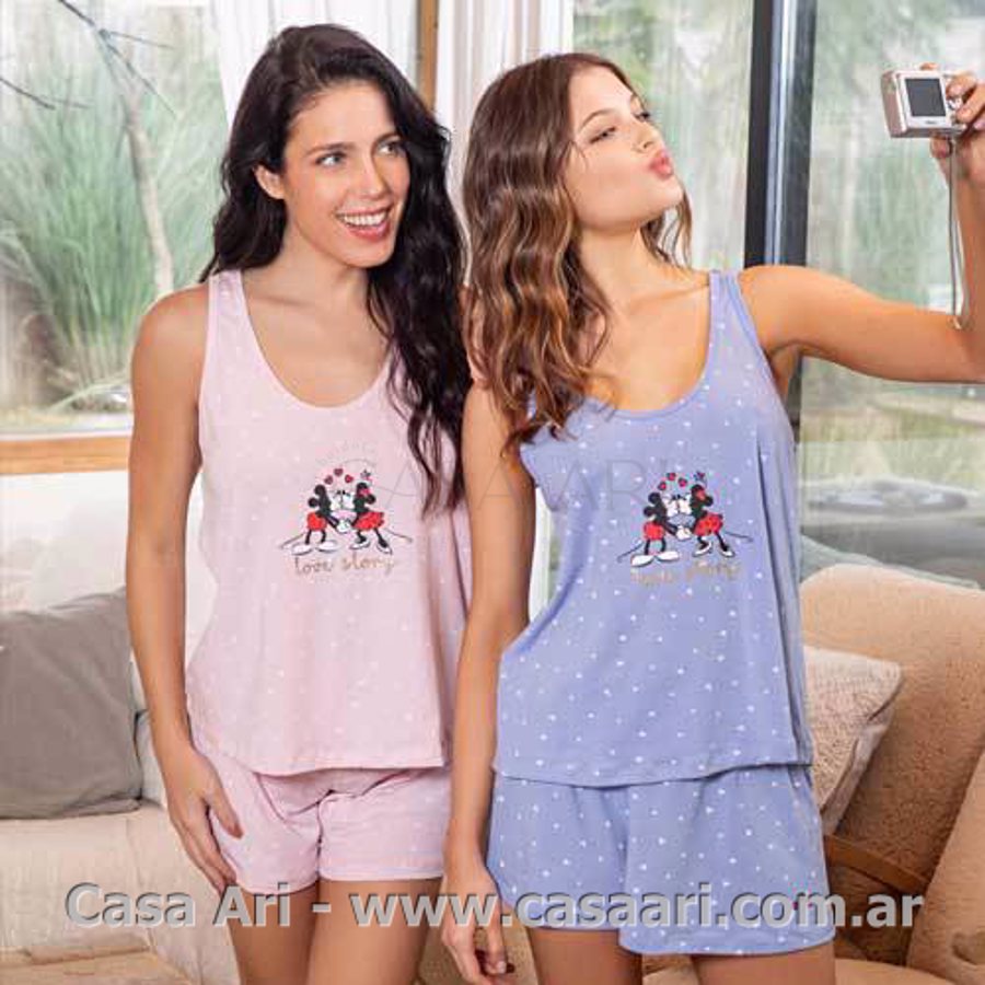 pijama en modal estampado