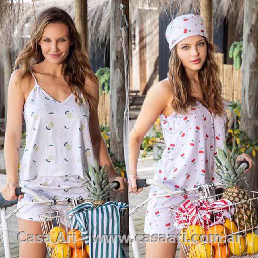 pijama modal estampado breteles