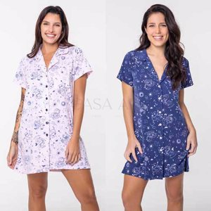 camisa abotonada estampado