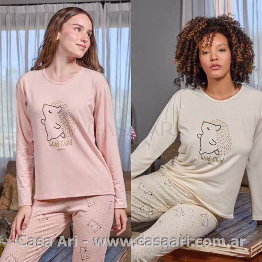 PIJAMA M/L MODAL PANT.ESTAMPAD