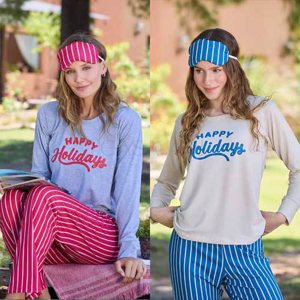 PIJAMA M/L MODAL PANT.RAYADO