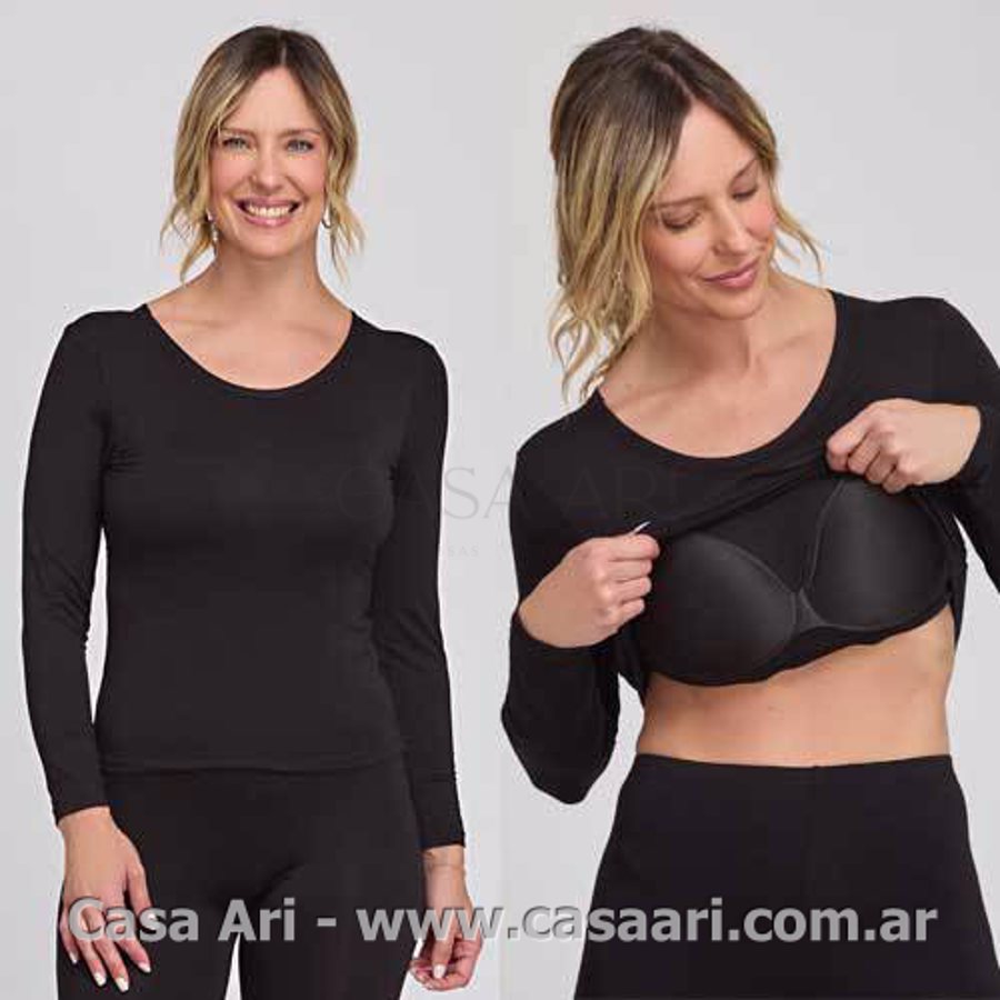 camiseta m/l con corpiño