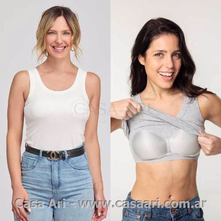 camiseta s/m c/corpiño morley