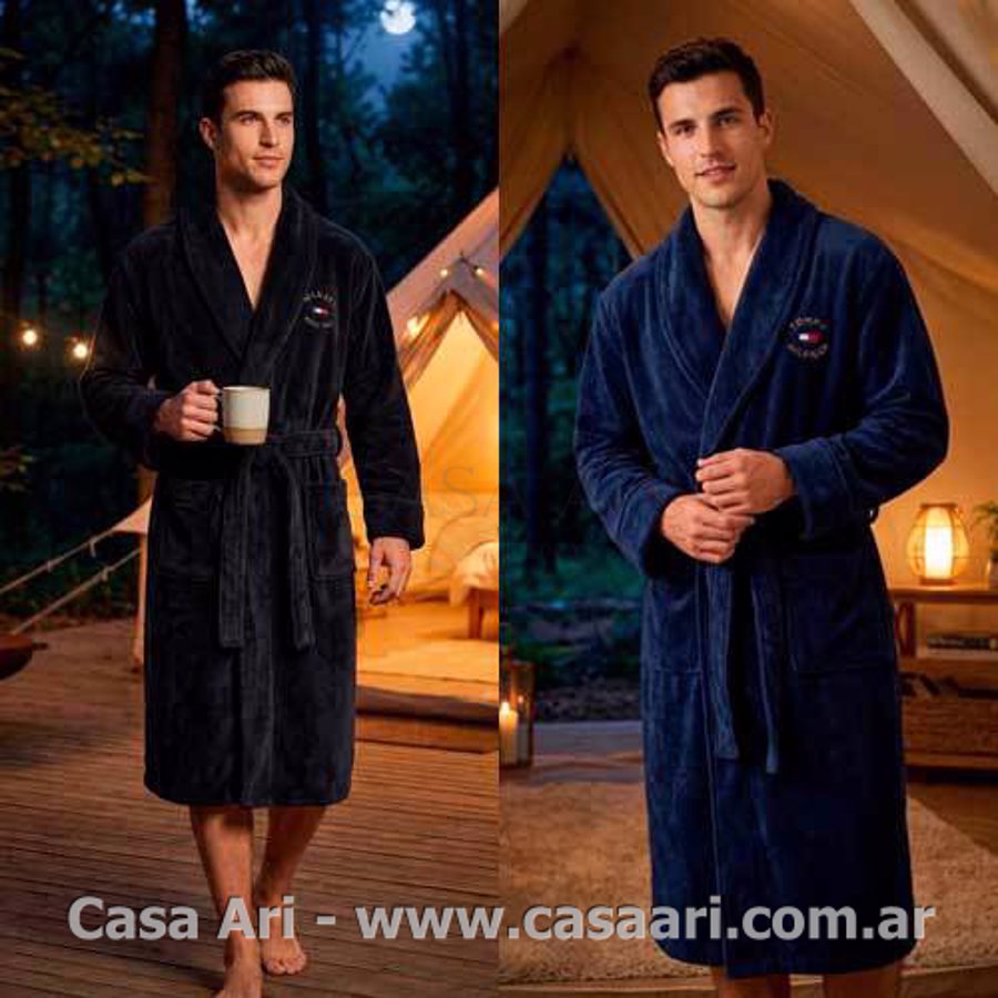 BATA HOMBRE LISA CON BORDADO