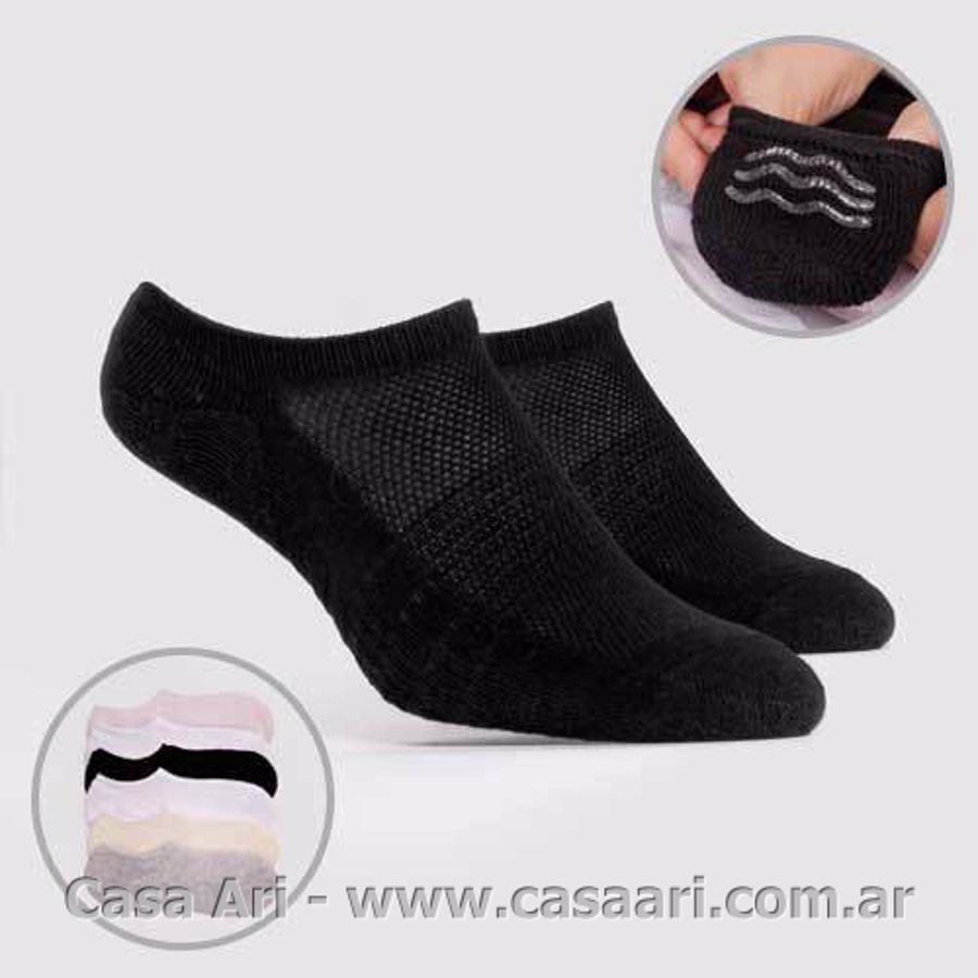 media invisible dama c/silicona c/toalla