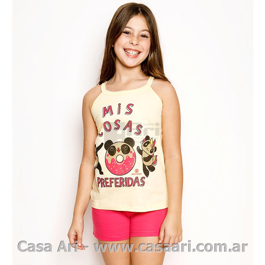 pijama niña musculosa estampada