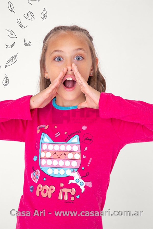 PIJAMA NIÑA M/L INTERLOCK