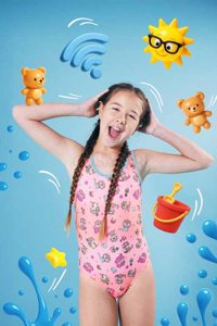 malla niña entera cruce espald