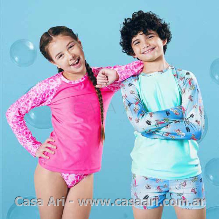 remera protecion UV logo