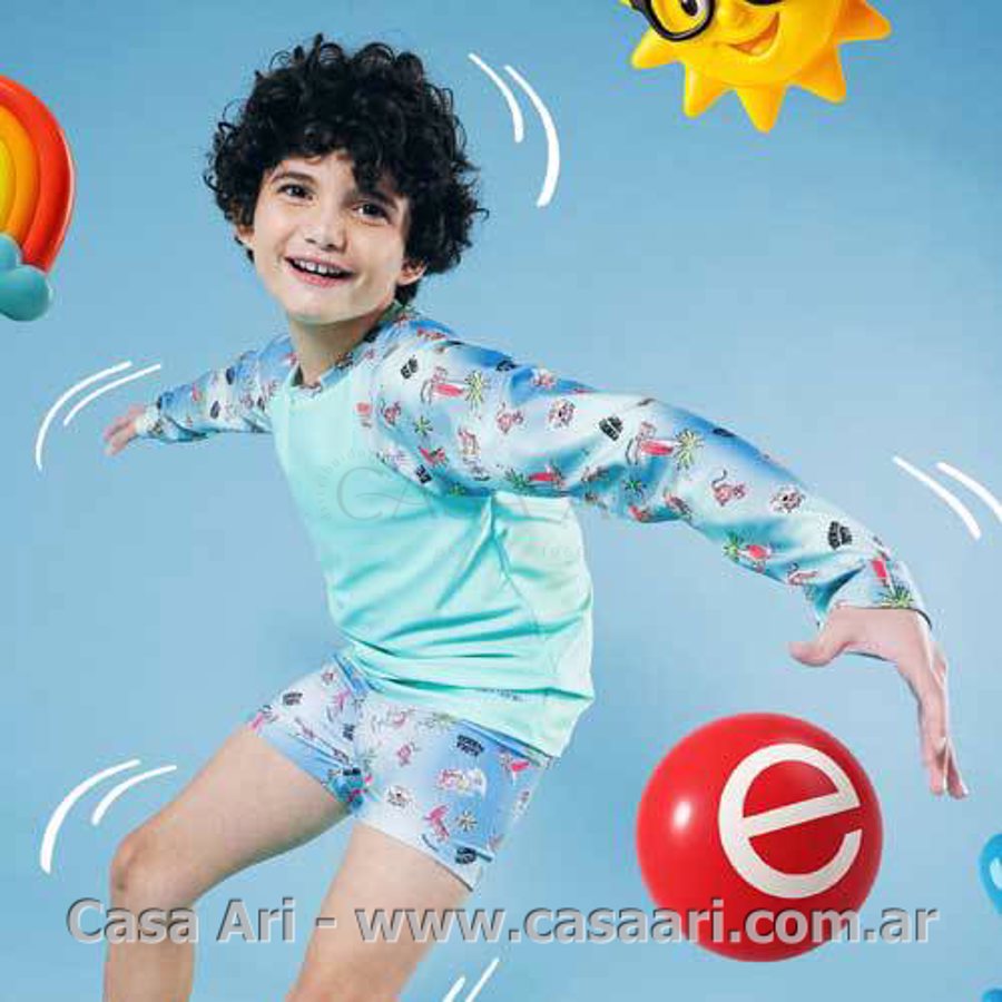 short varon estampado full