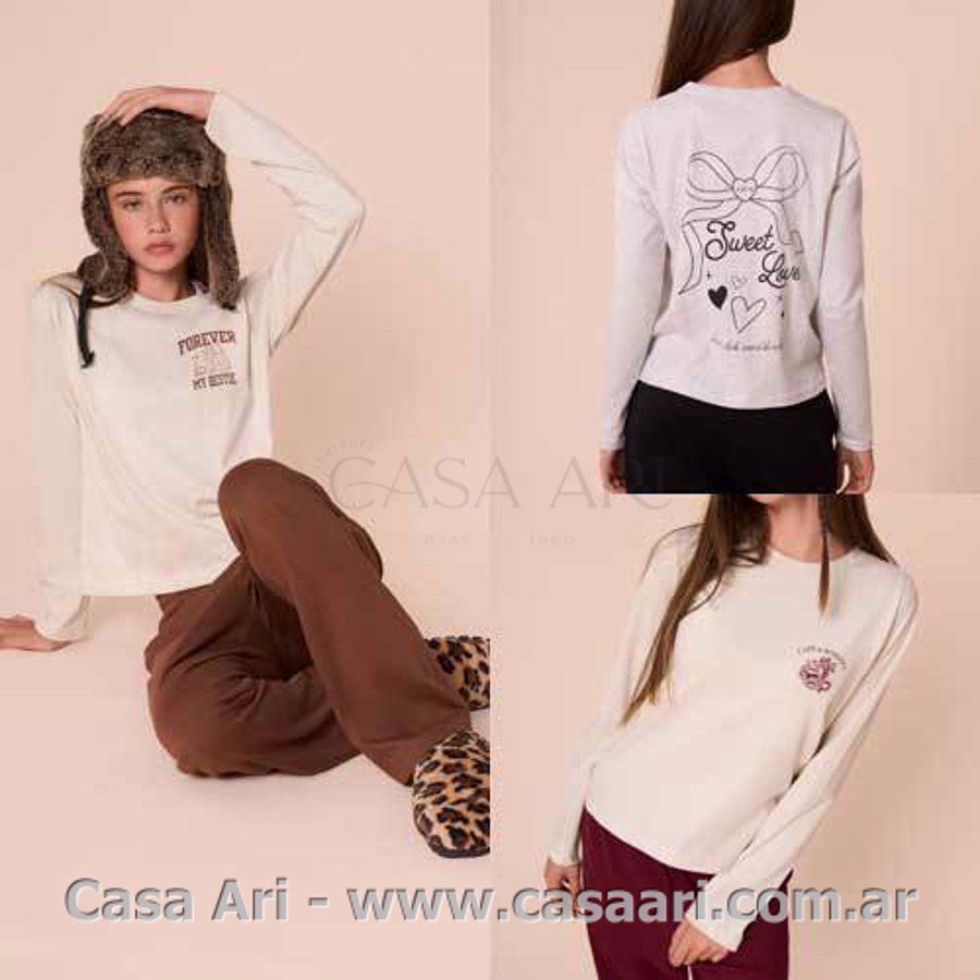 PIJAMA M/L ESTAMPA EN ESPALDA