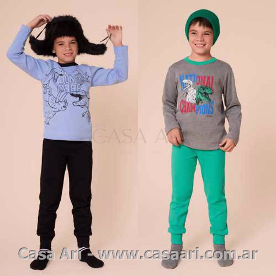 PIJAMA M/L VARON URBAN DINOS INTERLOCK