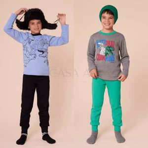 PIJAMA M/L VARON URBAN DINOS INTERLOCK