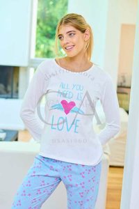 PIJAMA M/L PANT.ESTAMPADO