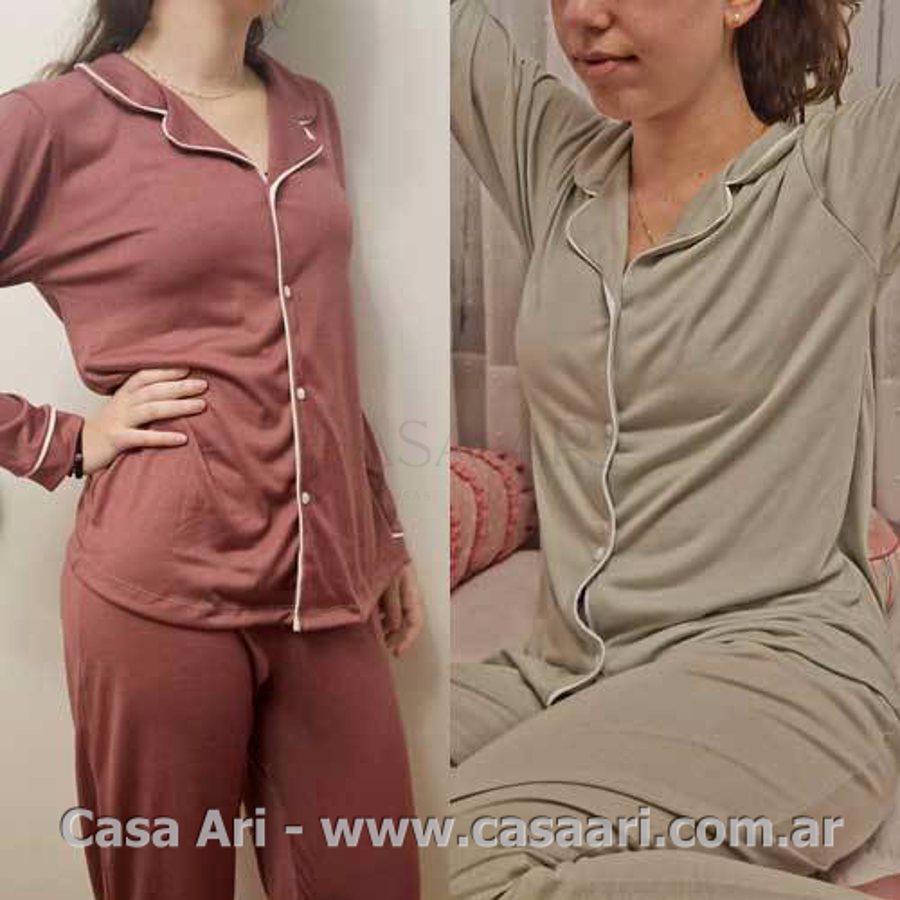 pijama m/l  abotonado