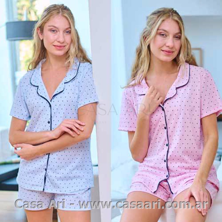 PIJAMA ABOTONADO ESTAMP M/C