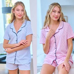 PIJAMA ABOTONADO ESTAMP M/C