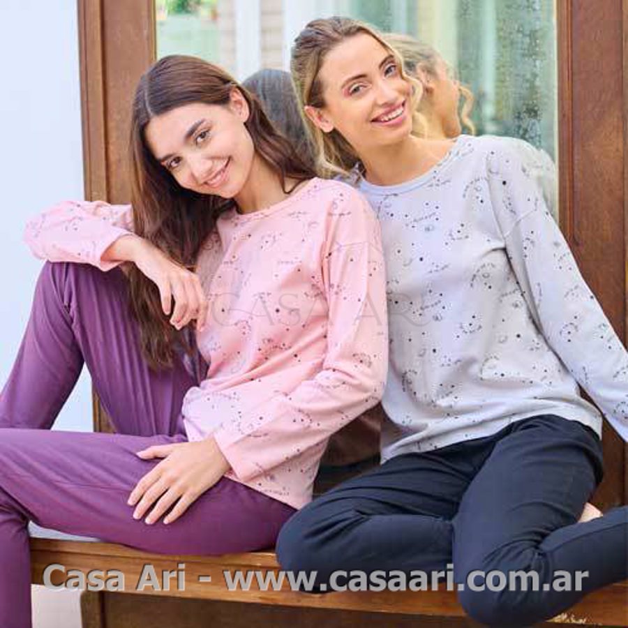 pijama m/l estampado