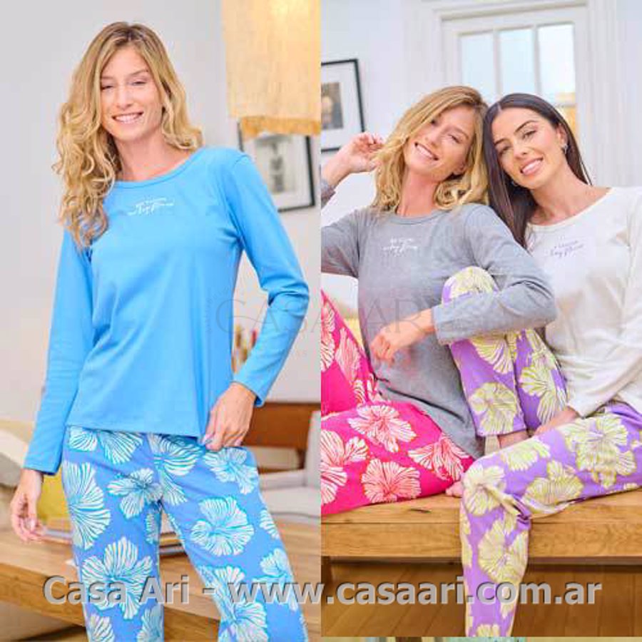 PIJAMA M/L PANTALON ESTAMPADO