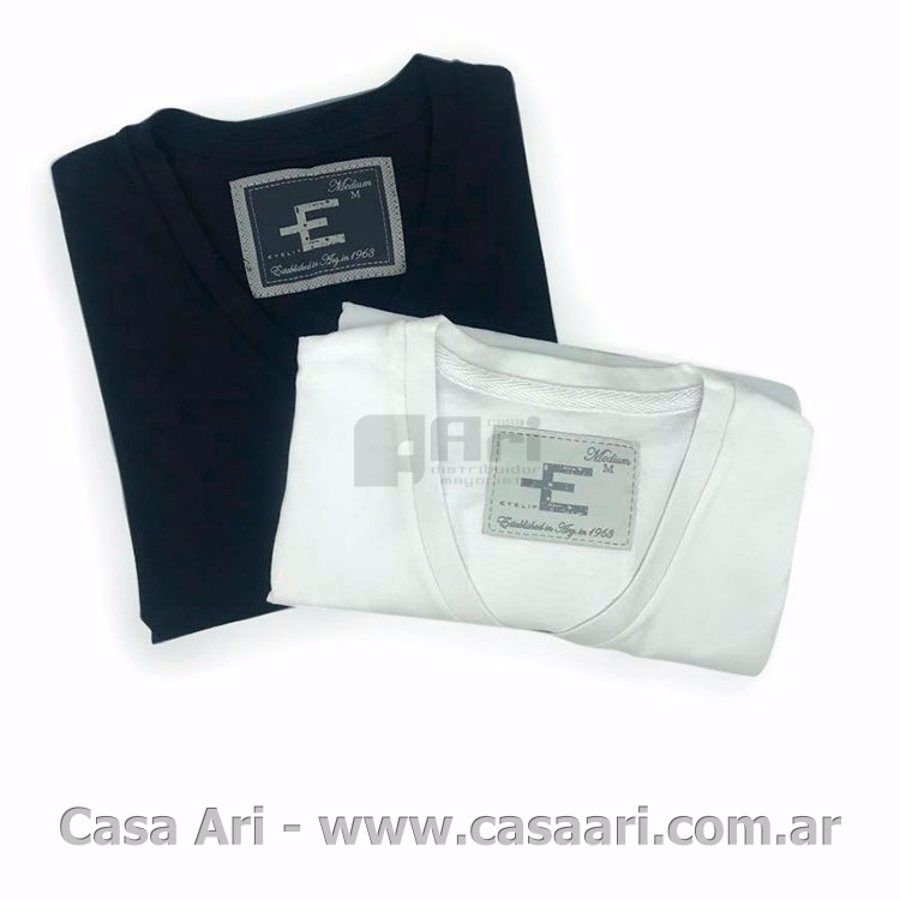 pack x2 remera m/c c/v