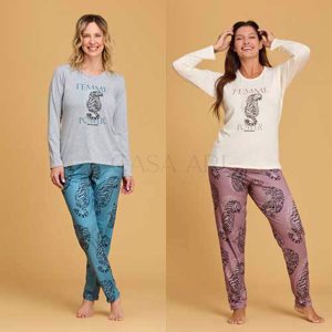 PIJAMA M/L CASACA LISA