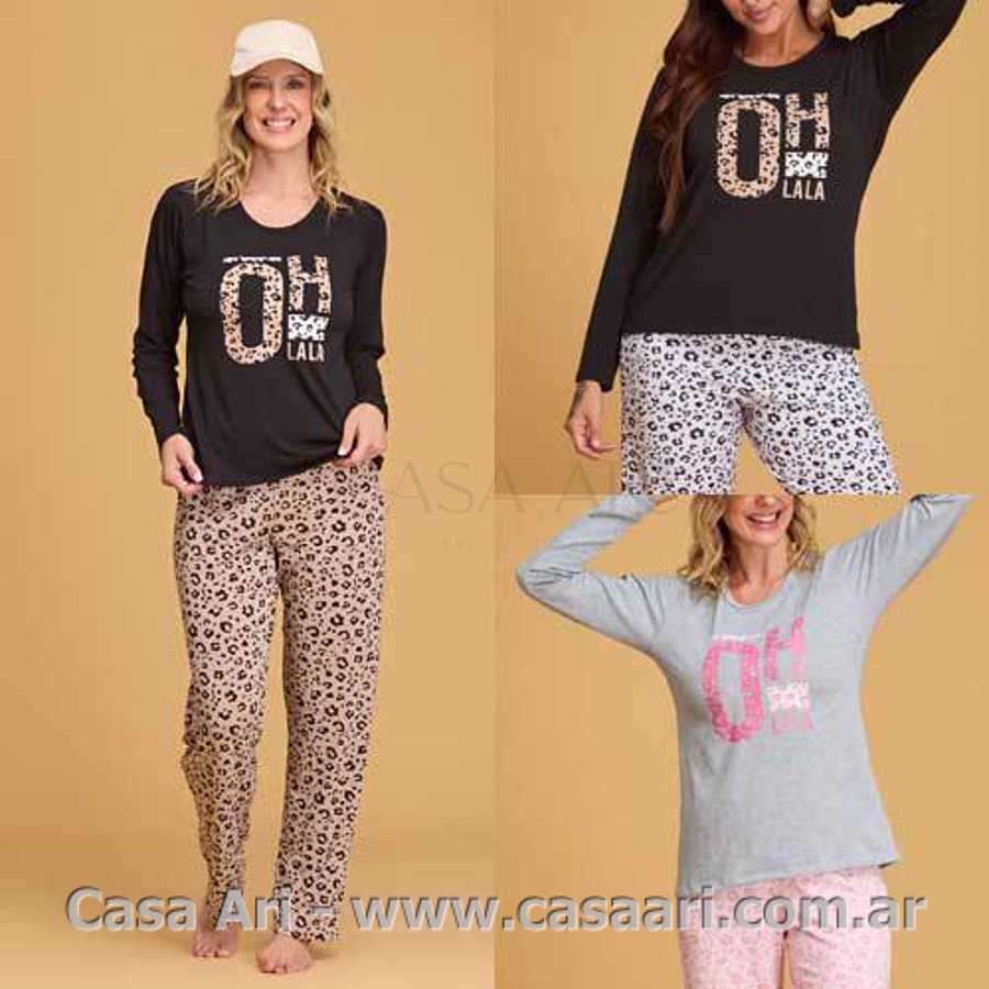 PIJAMA M/L CASACA LISA