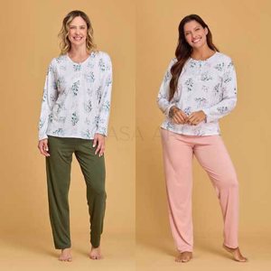 PIJAMA M/L CASACA ESTAMPADA