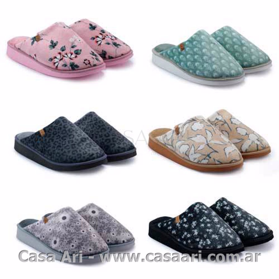 chinela plush estampado
