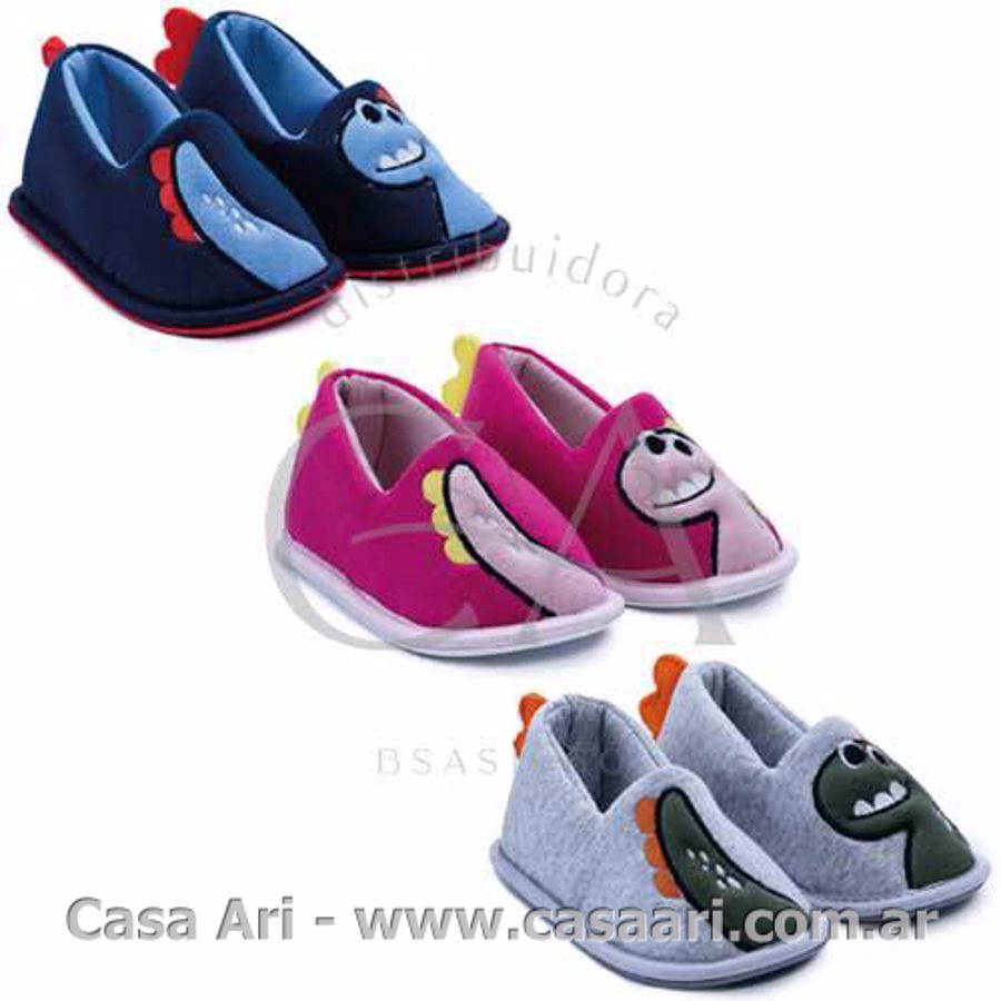pantufla niño c/aplique dino