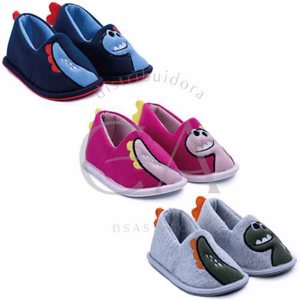 pantufla niño c/aplique dino