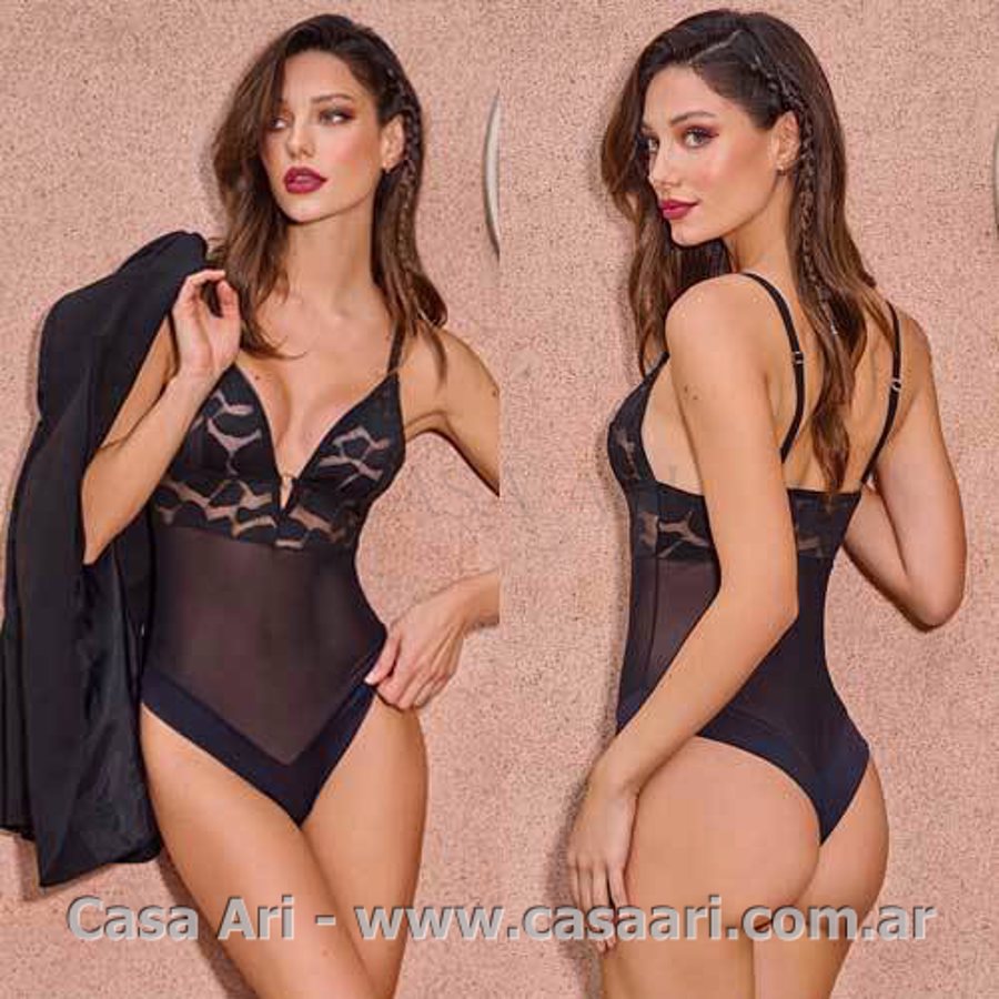 Body less tul, encaje y microf