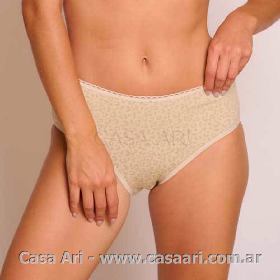 bombacha x6 t/corto animal print