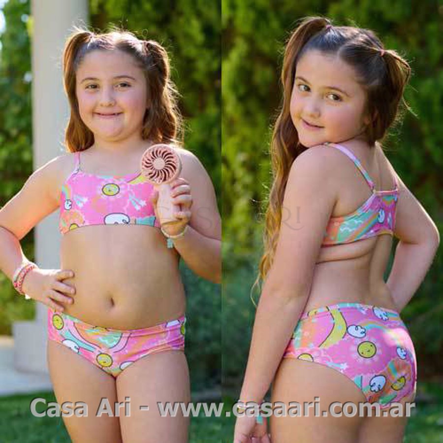 malla 2 piezas estampado