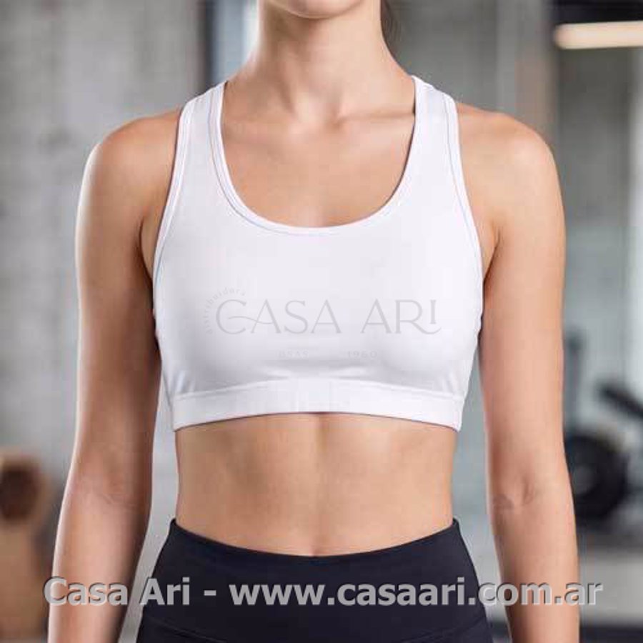 TOP C/ESPALDA DEPORTIVA ALGOD.