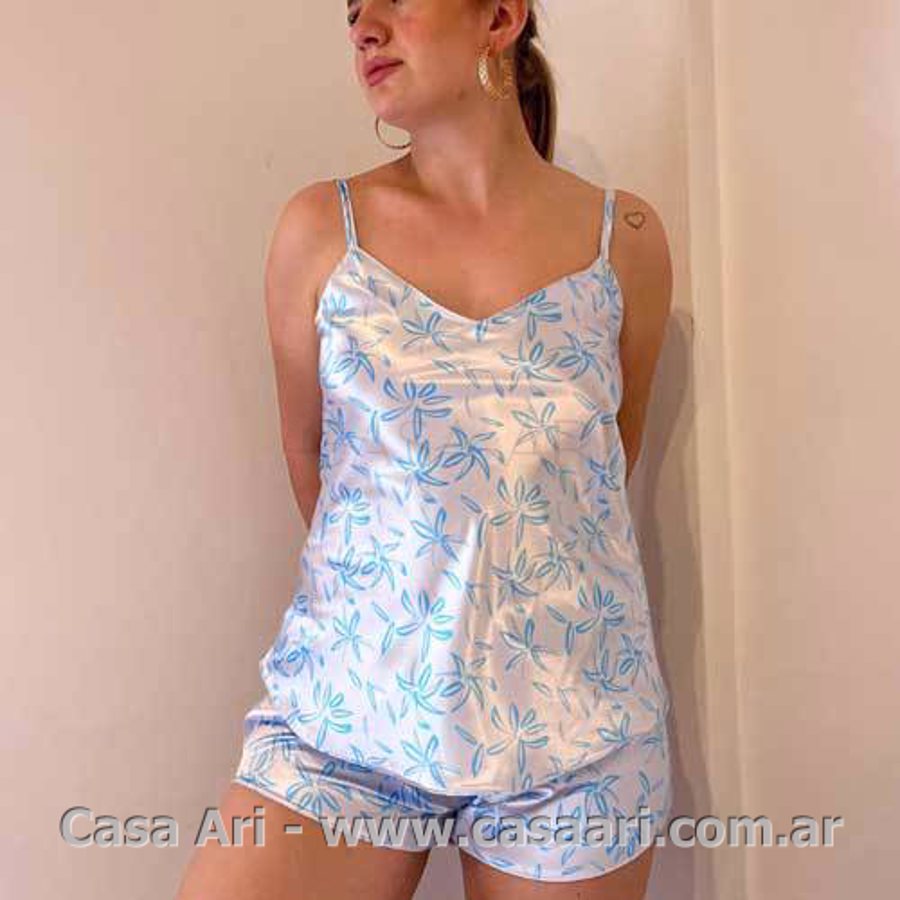 pijama raso estampado