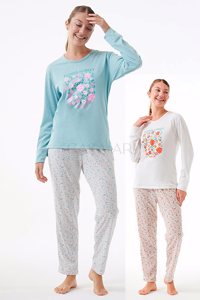 pijama m/l flower estampado