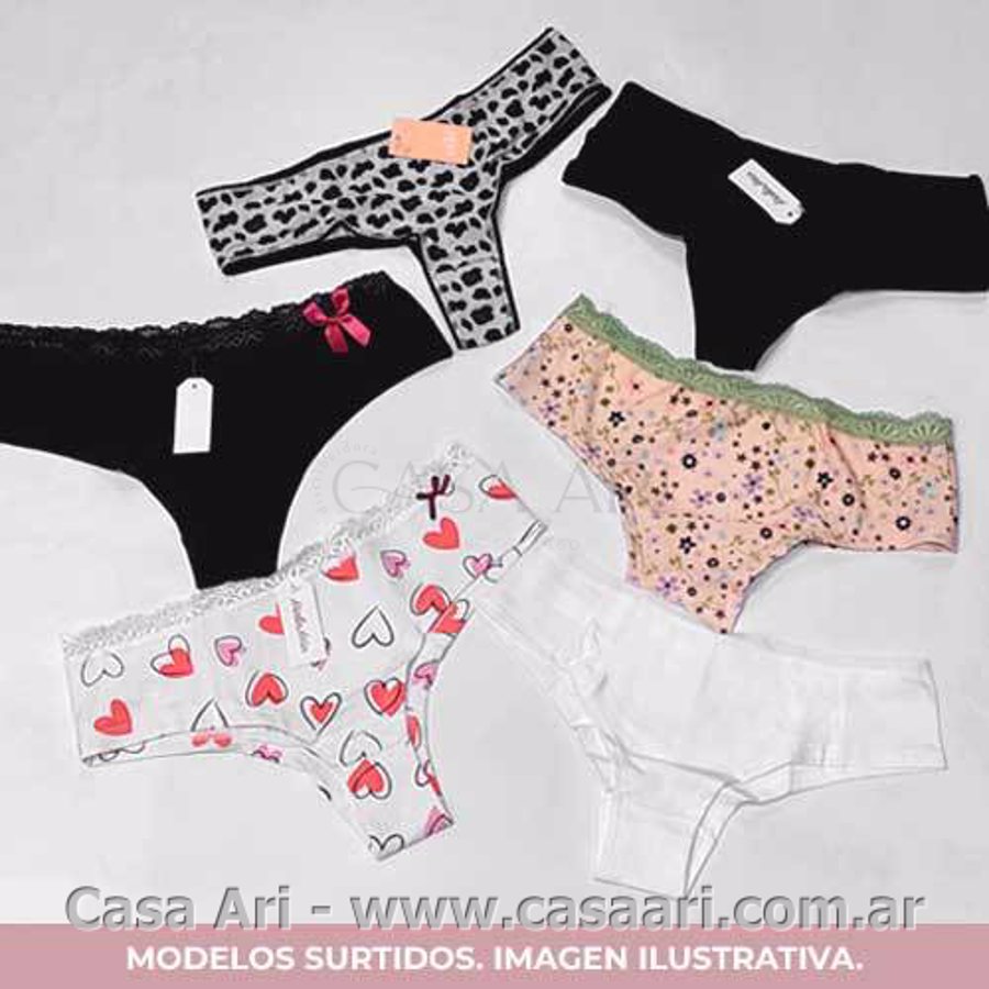culote pack x6 alg/lycra (liquidacion)