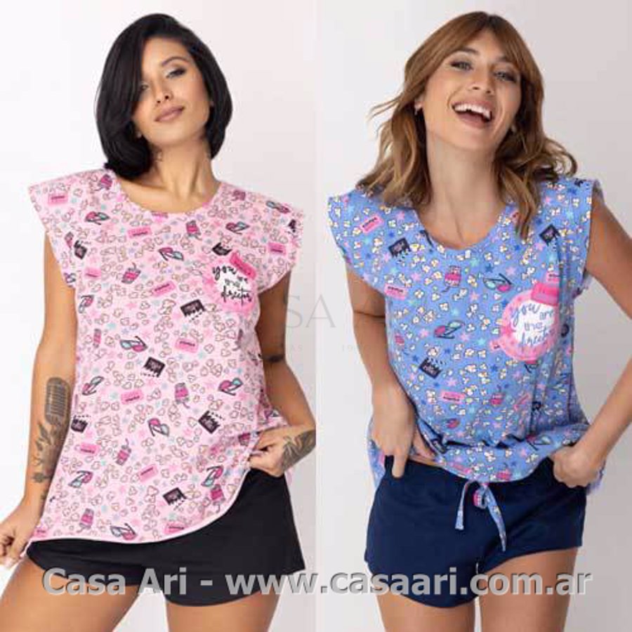 Pijama SIN MANGAS C/SHORT