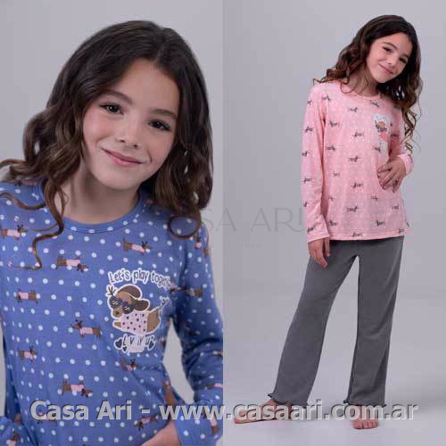 PIJAMA M/L NIÑA SO FASHION DOGGY