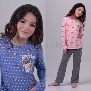 PIJAMA M/L NIÑA SO FASHION DOGGY