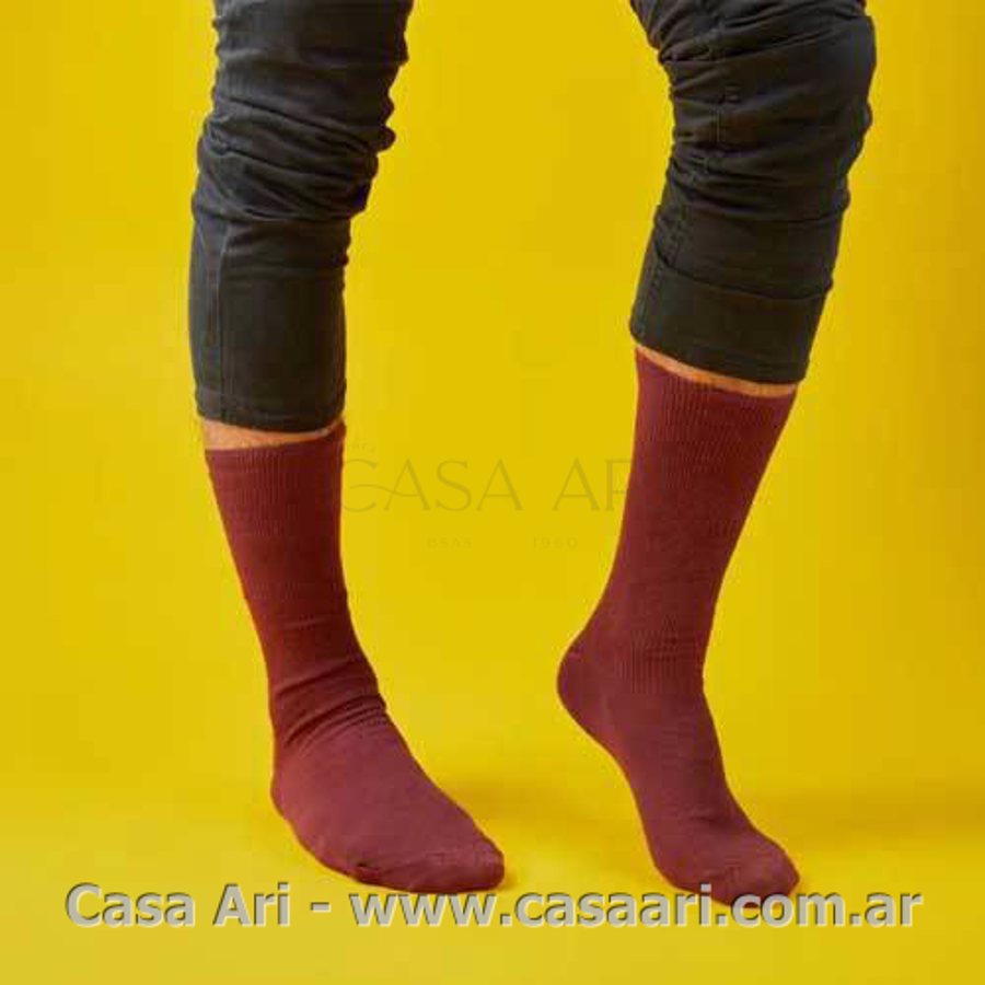 media algodon hombre