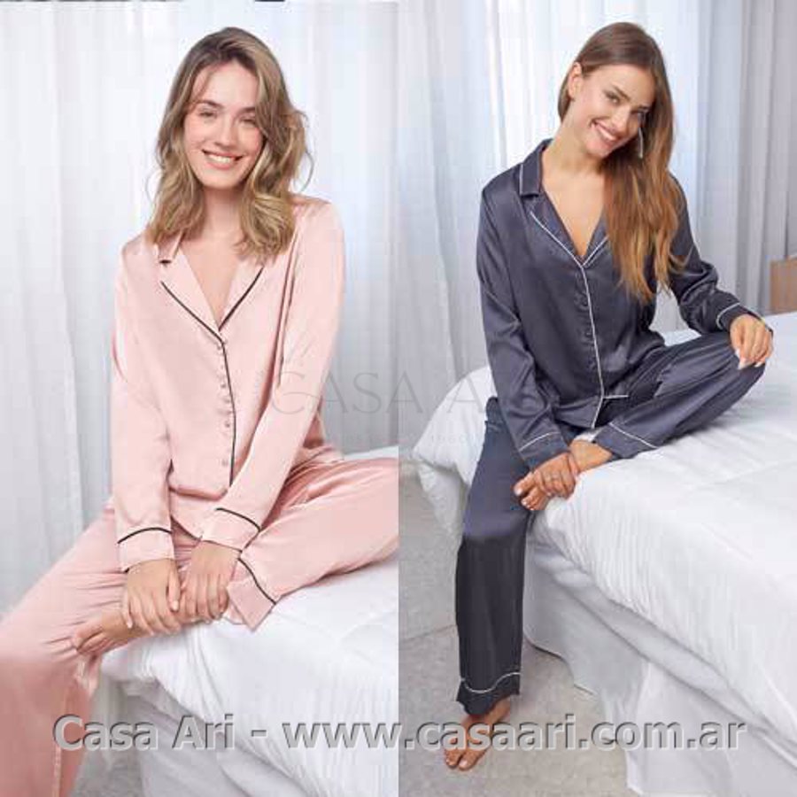pijama m/l raso c/vivo