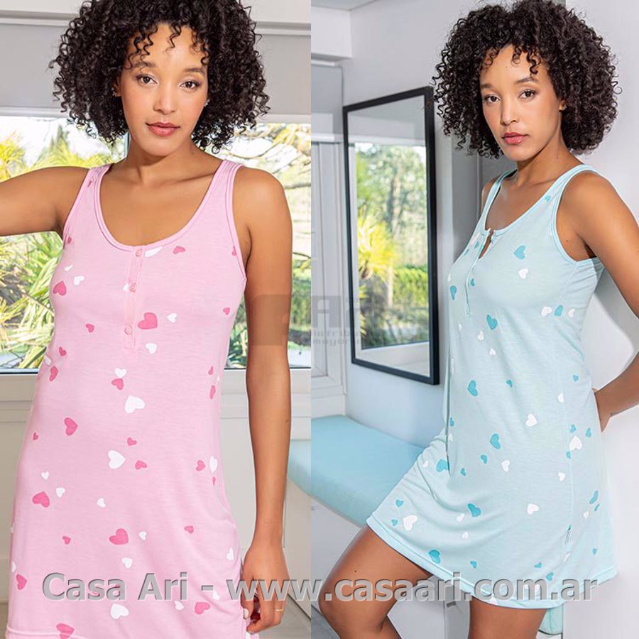 camison maternal t.5/8 corazones
