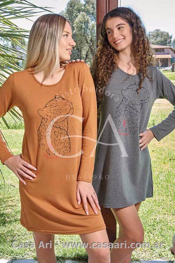 camison m/l leopardo
